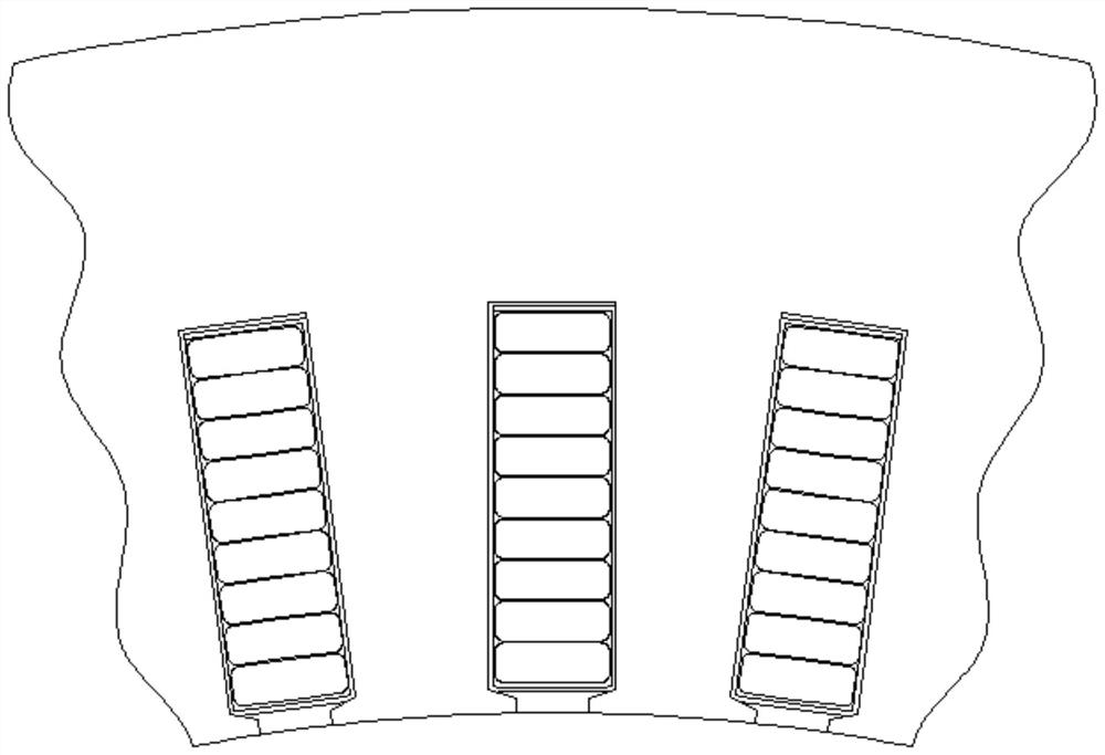 Same-slot-layer multi-wire stator assembly and flat wire motor