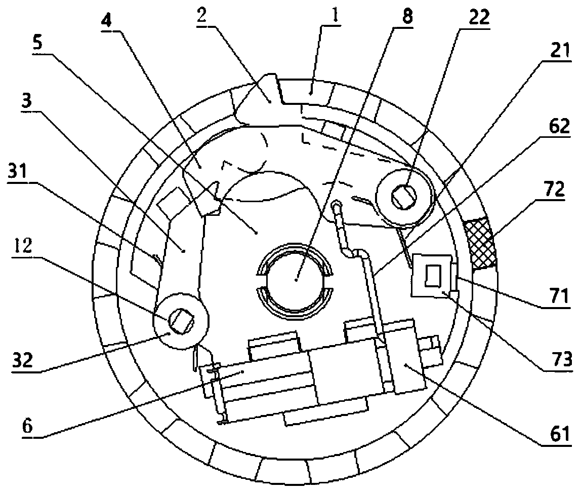 Rotary locking mechanism and its applied vehicle lock and locking control method