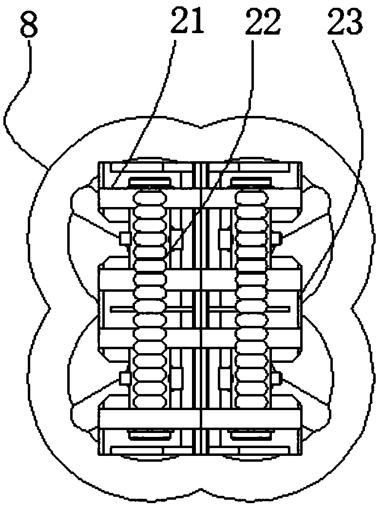 Lifting type police stand capable of multi-directionally sheltering from rain