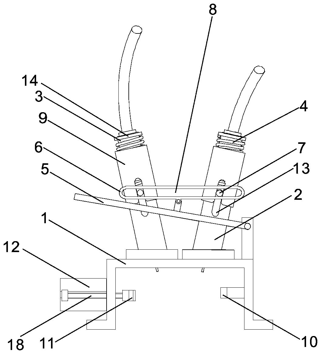 Auxiliary device for processing of oblique oil hole