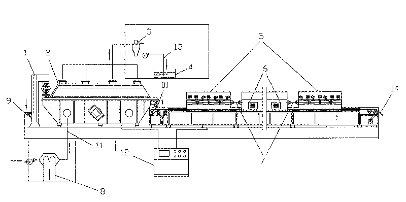 Brown coal drying and dehydrating device