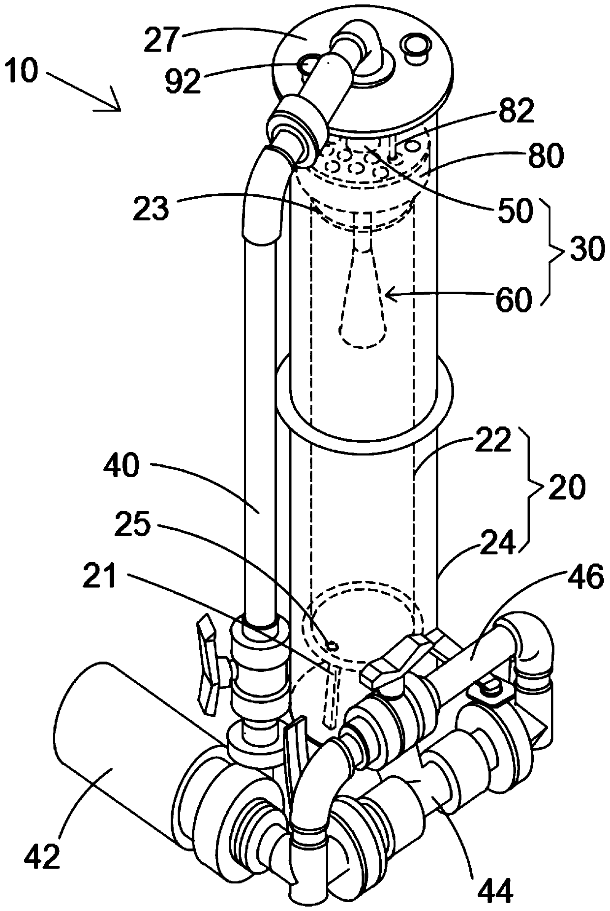 Wet treatment device