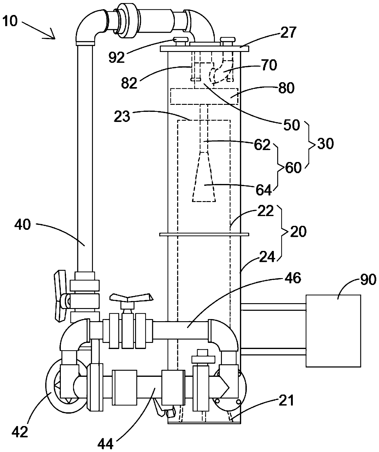 Wet treatment device