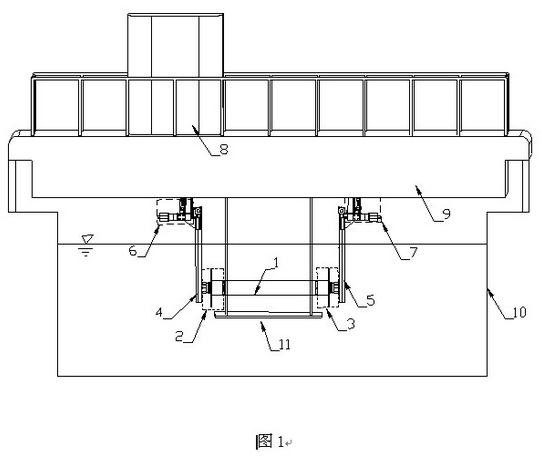 Deep-sea pipeline segmented model bidirectional forced vibration experimental device under action of uniform flow