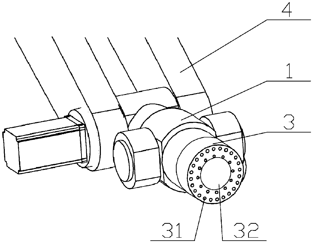 A detection device for an intelligent metering detection unit