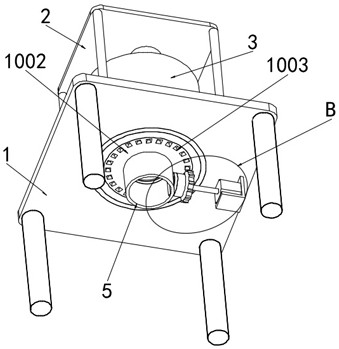 Automatic bin cleaning anti-blocking device for raw coal bin of thermal power plant