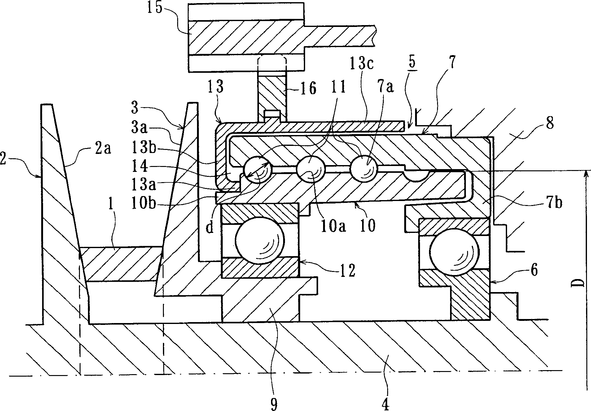 Ball screw and belt stepless variable speed devcie with same