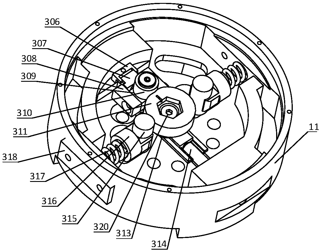 Robot joint variable stiffness module capable of locally linearly adjusting stiffness value