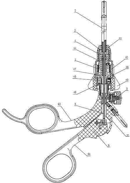 Detachable and bendable insulating abdominal forceps