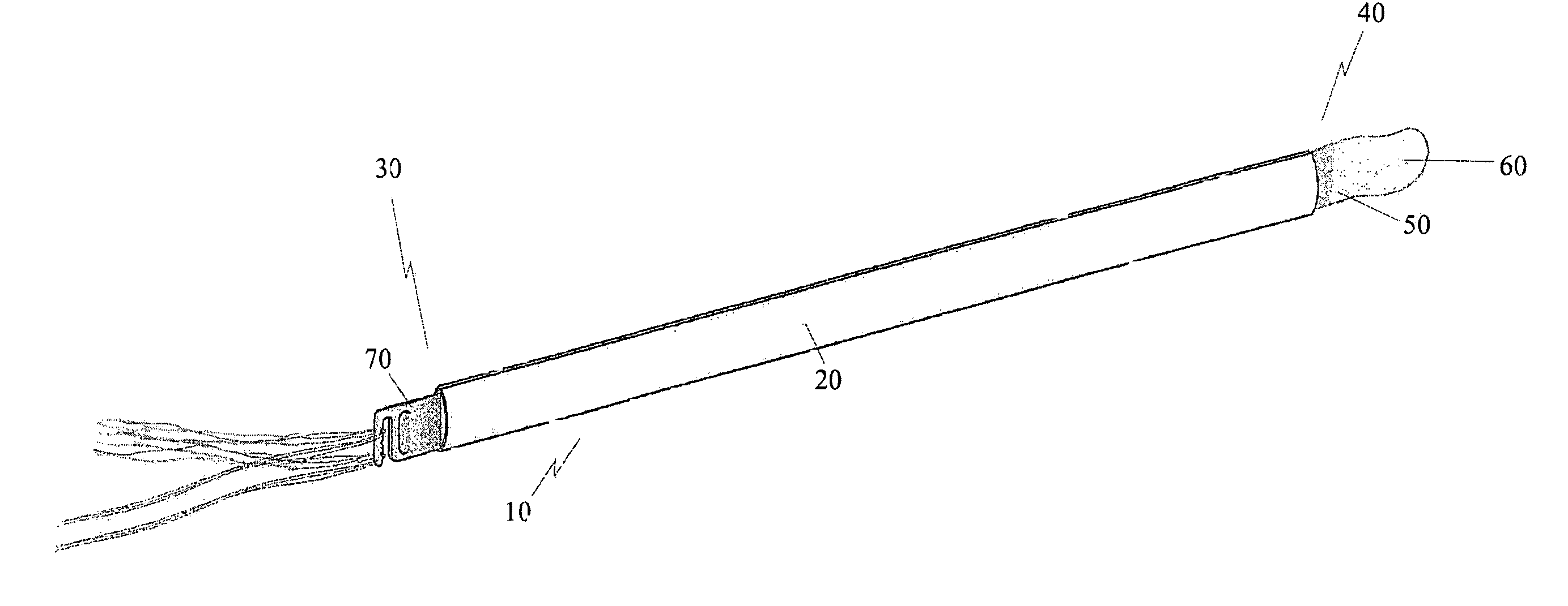 Implement for treating hair and method of treating hair using the same