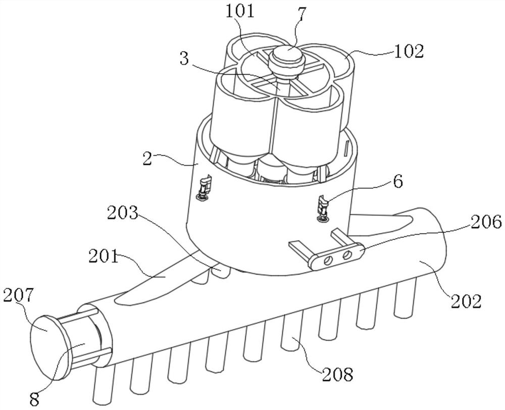 Agricultural sowing and fertilizing all-in-one machine