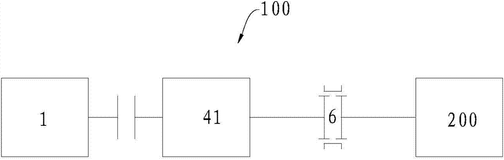 Vehicle power transmission system and vehicle comprising same