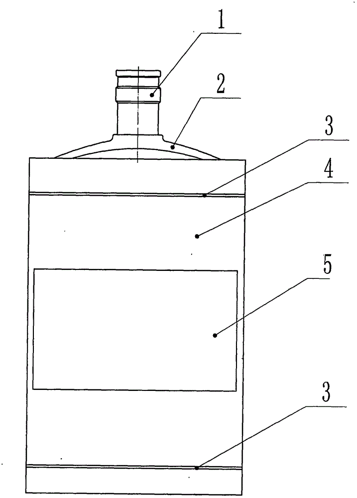 Flat plate type flat body drinking water packaging bucket