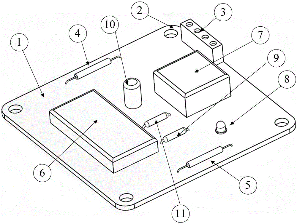 Underwater robot power magnetically controlled switching device and control method thereof