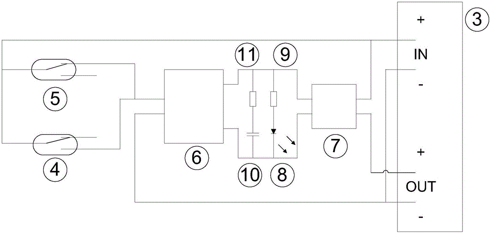 Underwater robot power magnetically controlled switching device and control method thereof