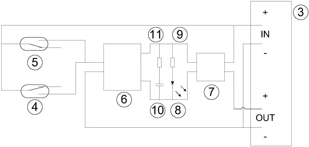 Underwater robot power magnetically controlled switching device and control method thereof