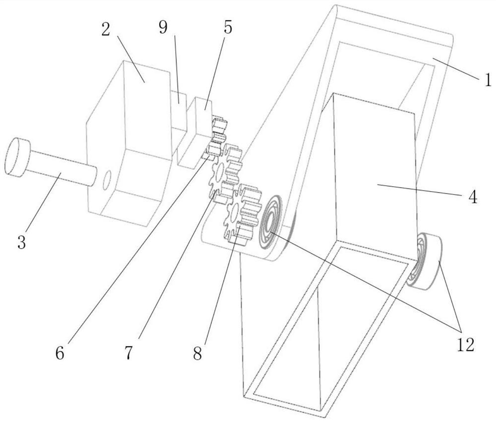 Millimeter wave radar rotating device and target tracking method thereof