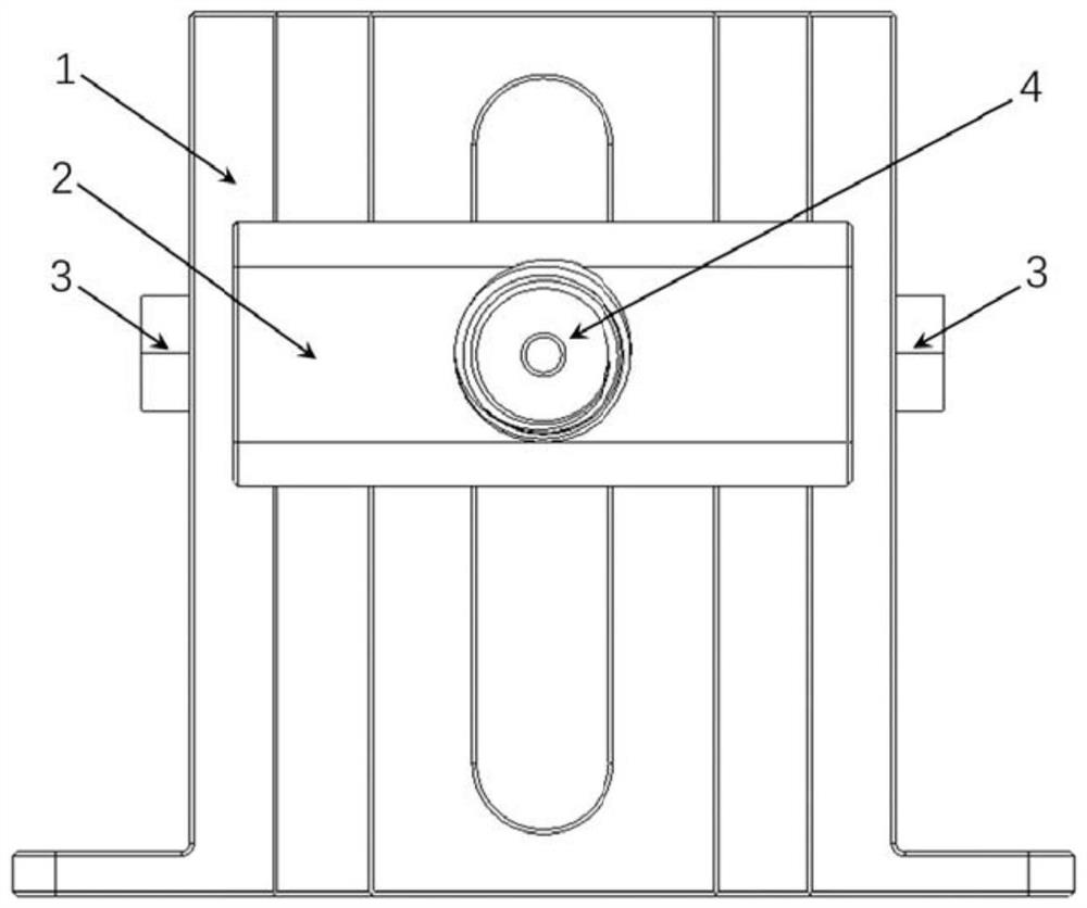 Oil inlet transverse cavity clamp for oil sprayer