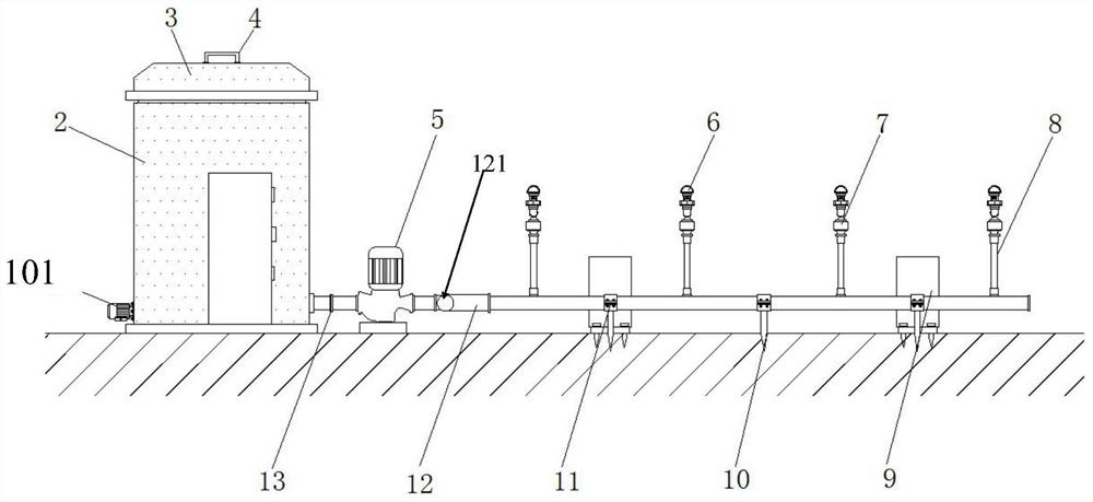 Corn field water-saving irrigation system and method