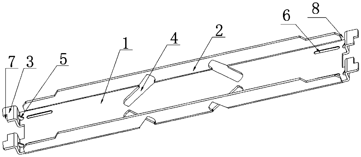 Hasp type radiator edge plate