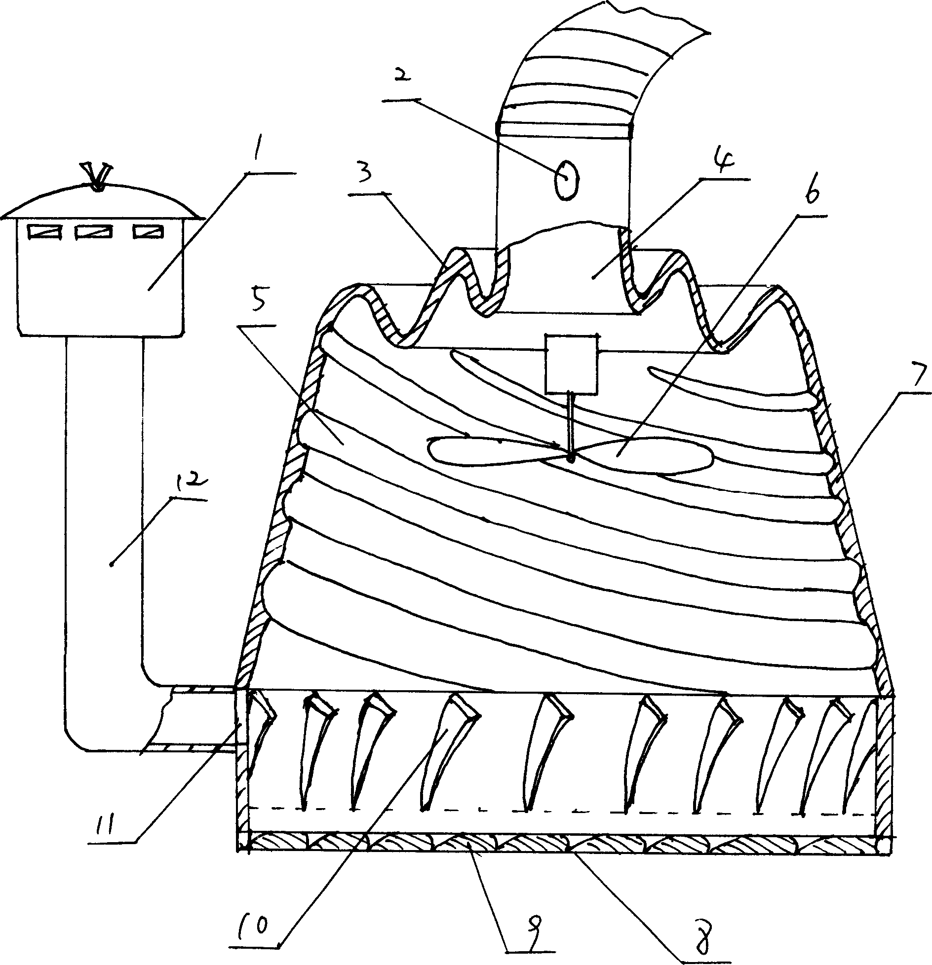 Air dust remover without filter core of internal-combustion engine