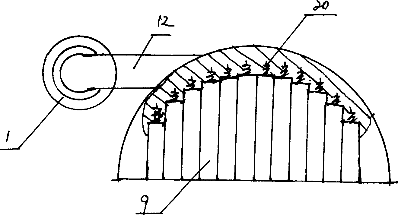 Air dust remover without filter core of internal-combustion engine