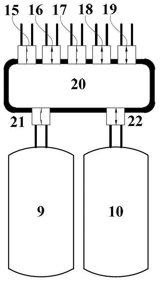 Vehicle pneumatic-internal combustion hybrid power system based on comprehensive recovery and utilization of energy