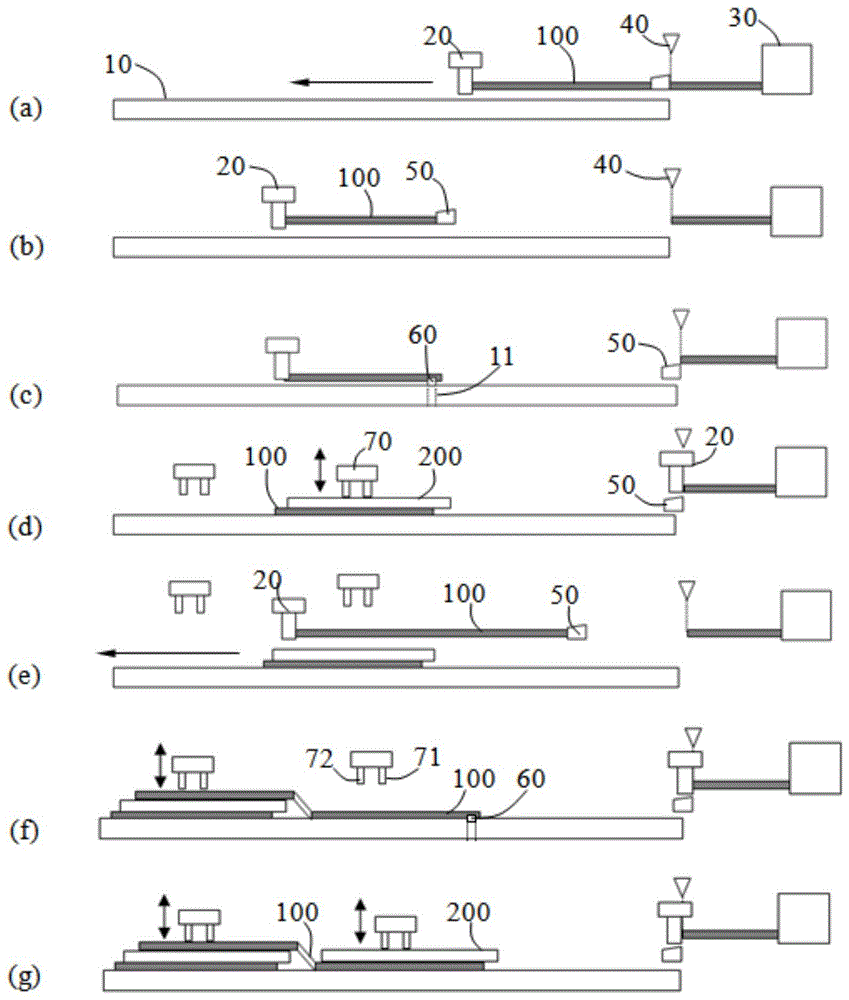 Photovoltaic cell piece series welding device and method