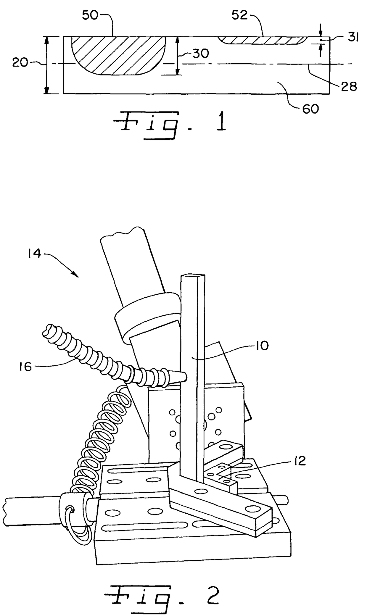 Bend bar quality control method for laser shock peening