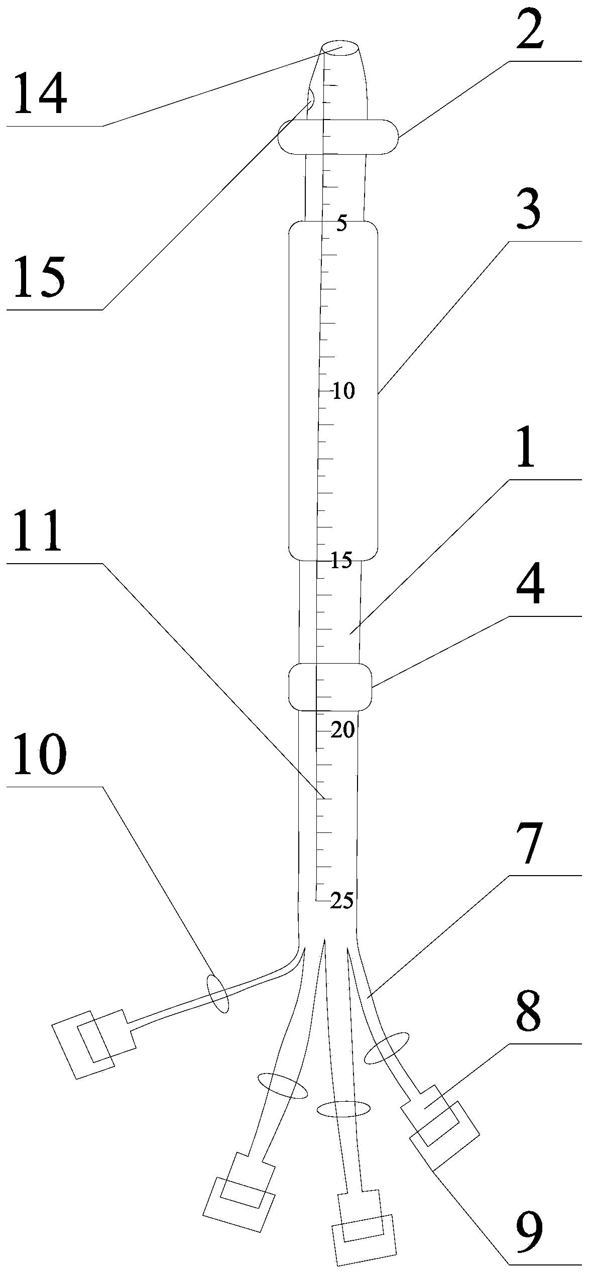 Biliary drainage pipe