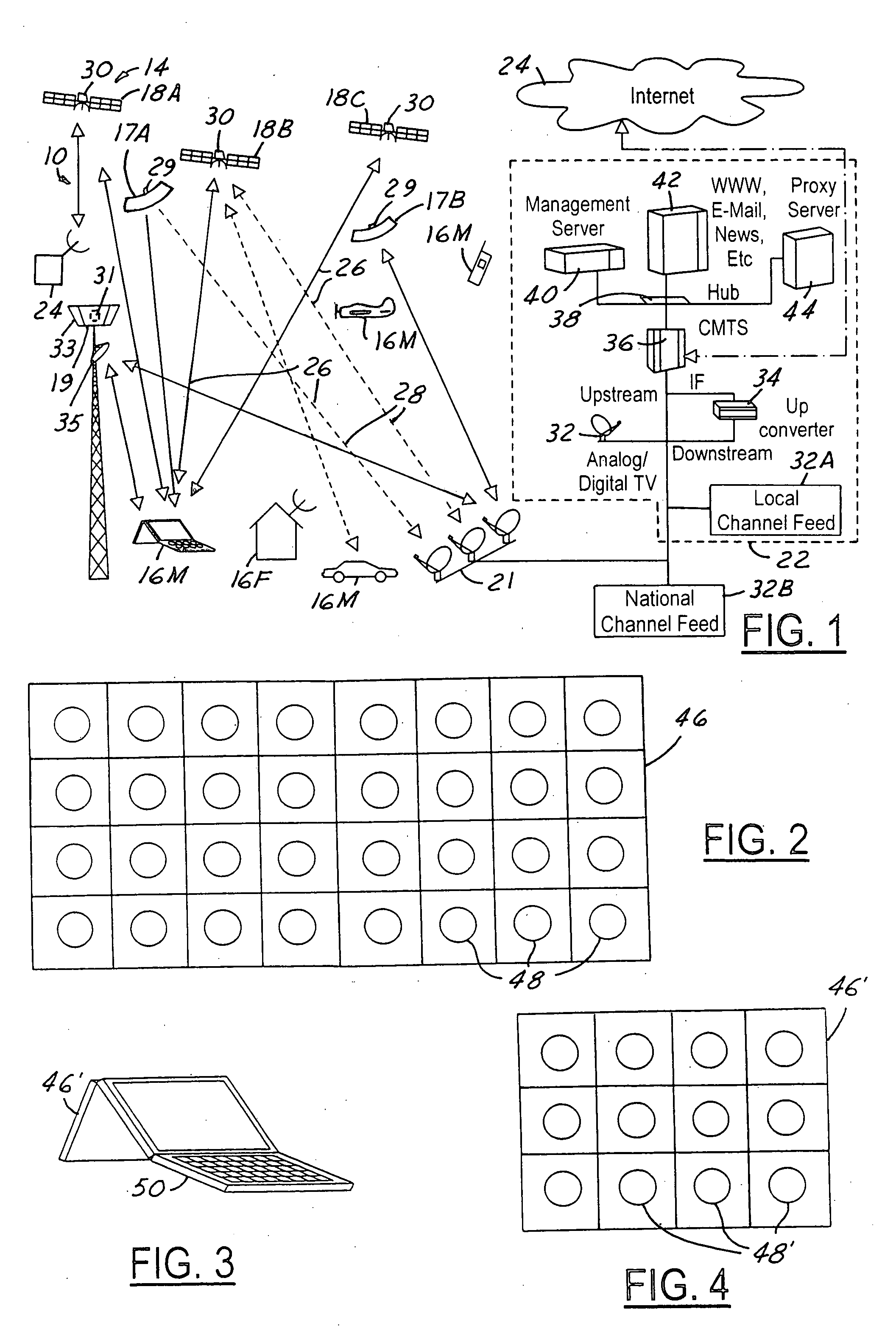 Communication system using multiple link terminals for aircraft