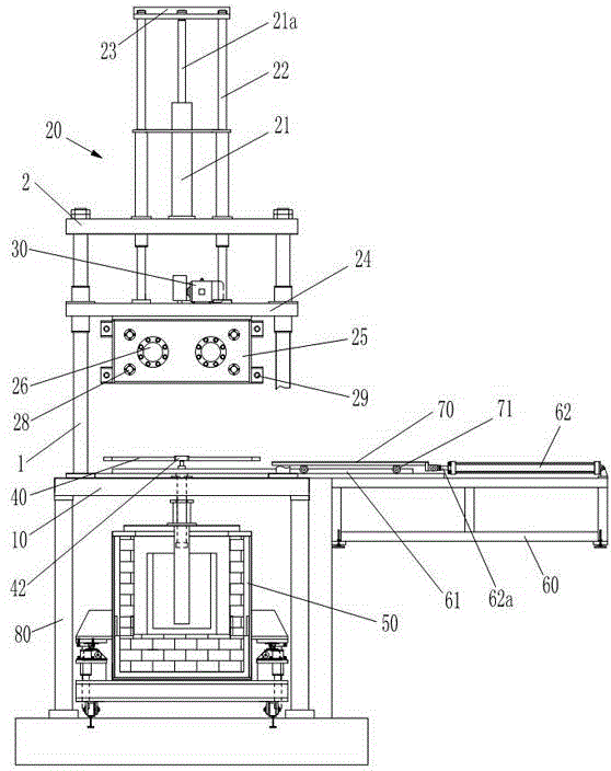 Low-pressure casting machine