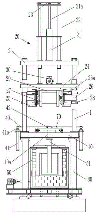 Low-pressure casting machine