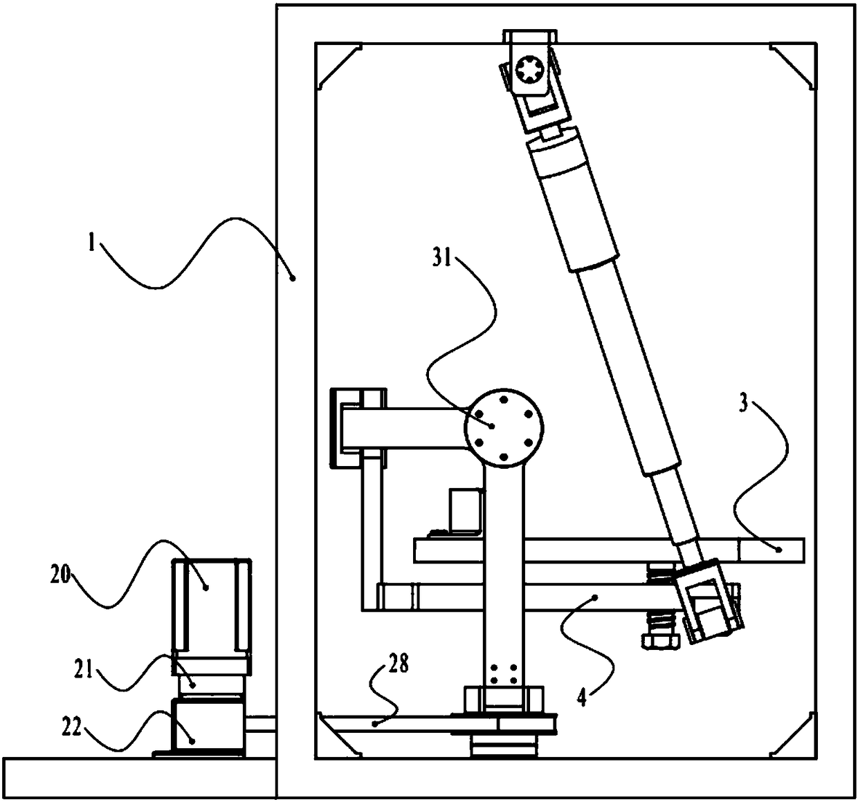 Double-UPS-type ankle rehabilitation device