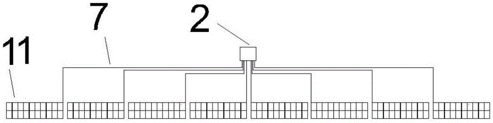 Photovoltaic power generation unit power generation benefit maximization layout structure