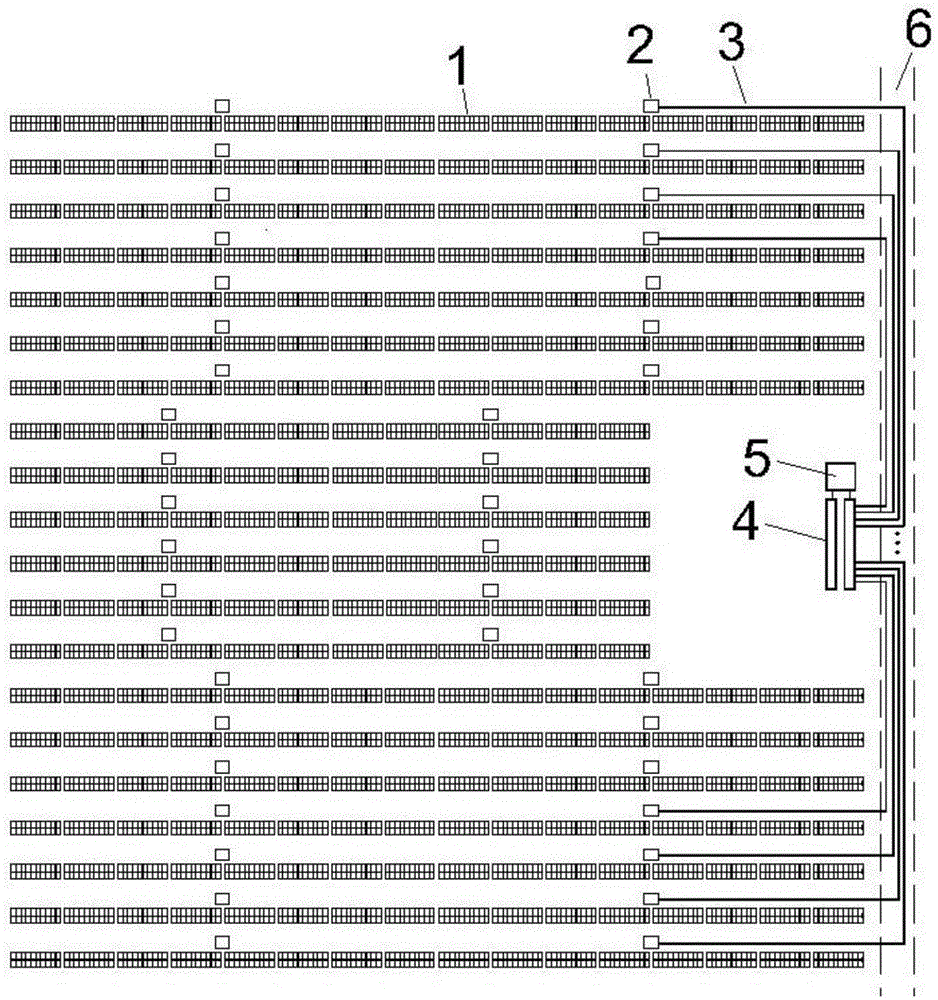 Photovoltaic power generation unit power generation benefit maximization layout structure