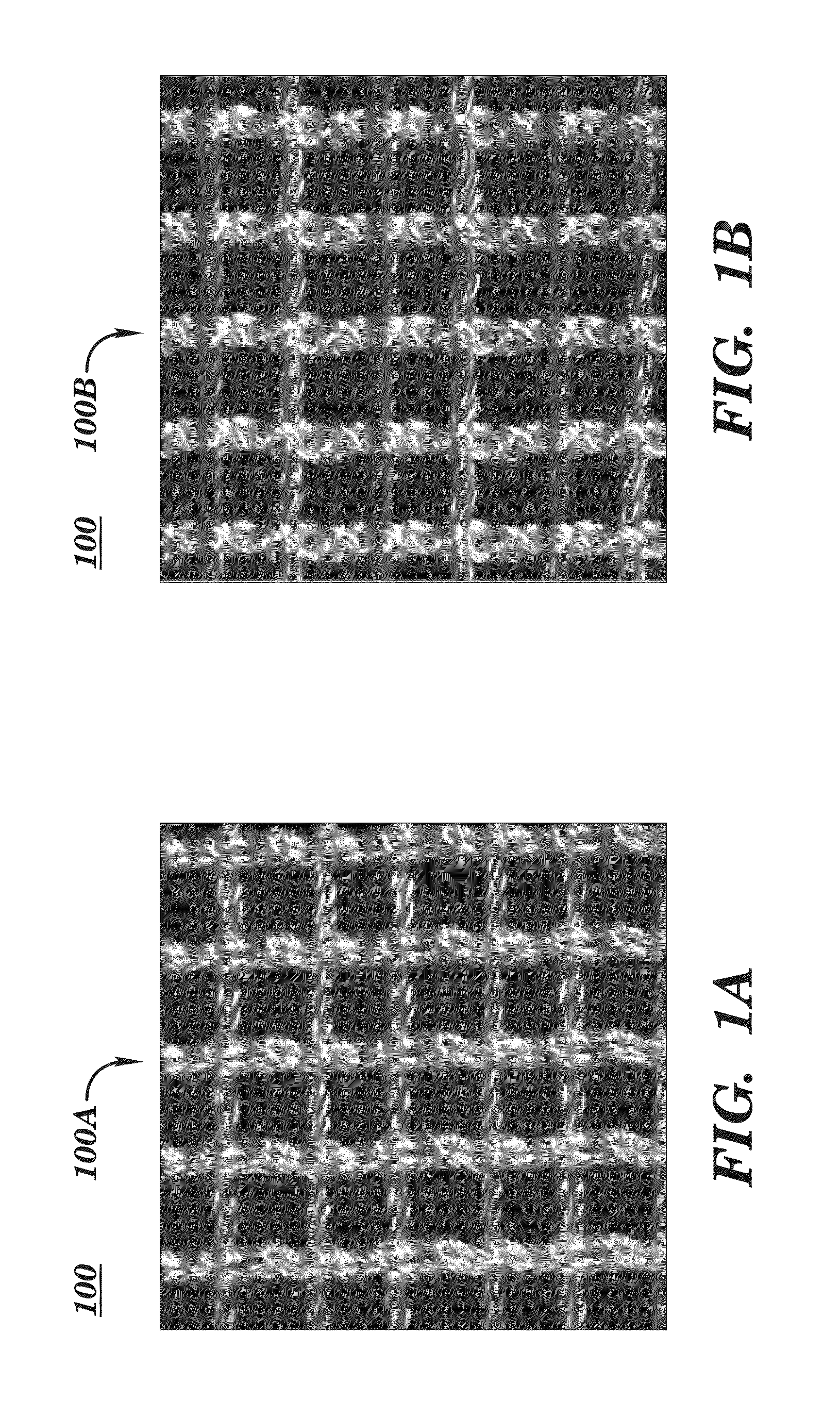 Biocompatible surgical scaffold with varying stretch