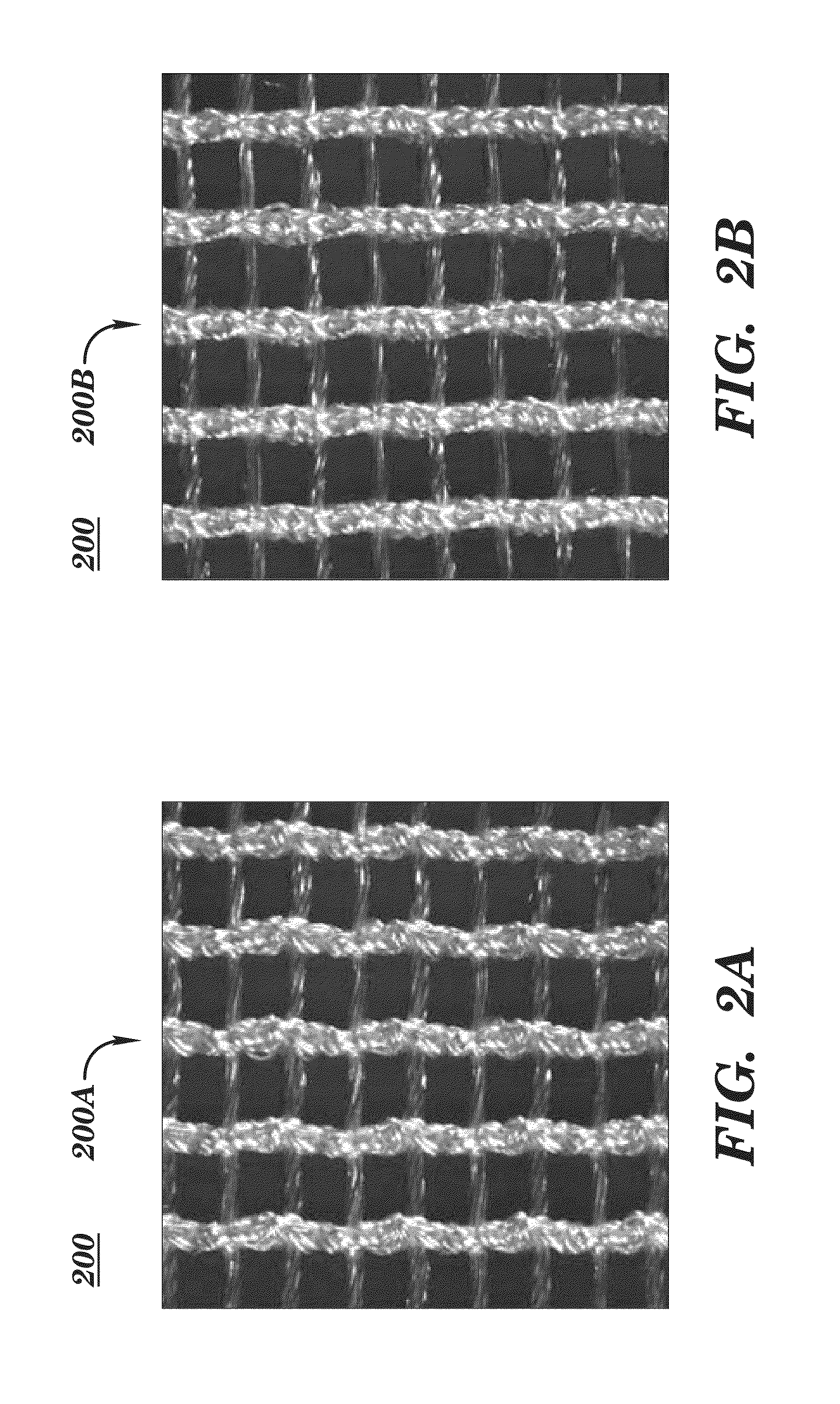 Biocompatible surgical scaffold with varying stretch