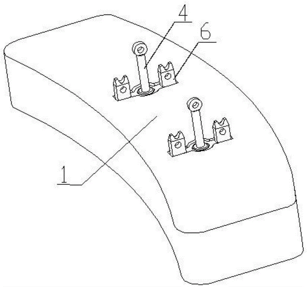 Balancing weight hitching device and crane