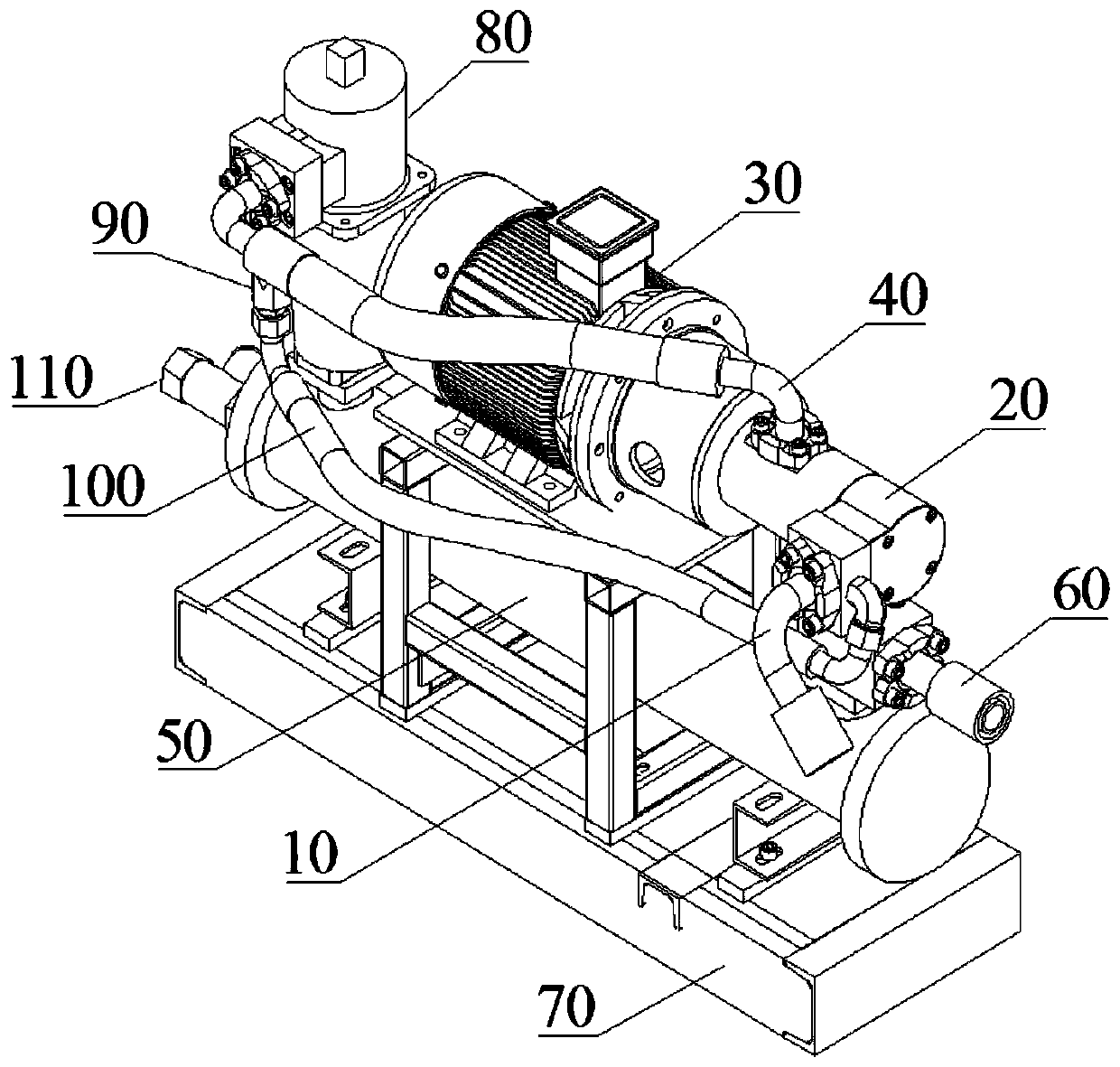 Independent cooling device of injection molding machine