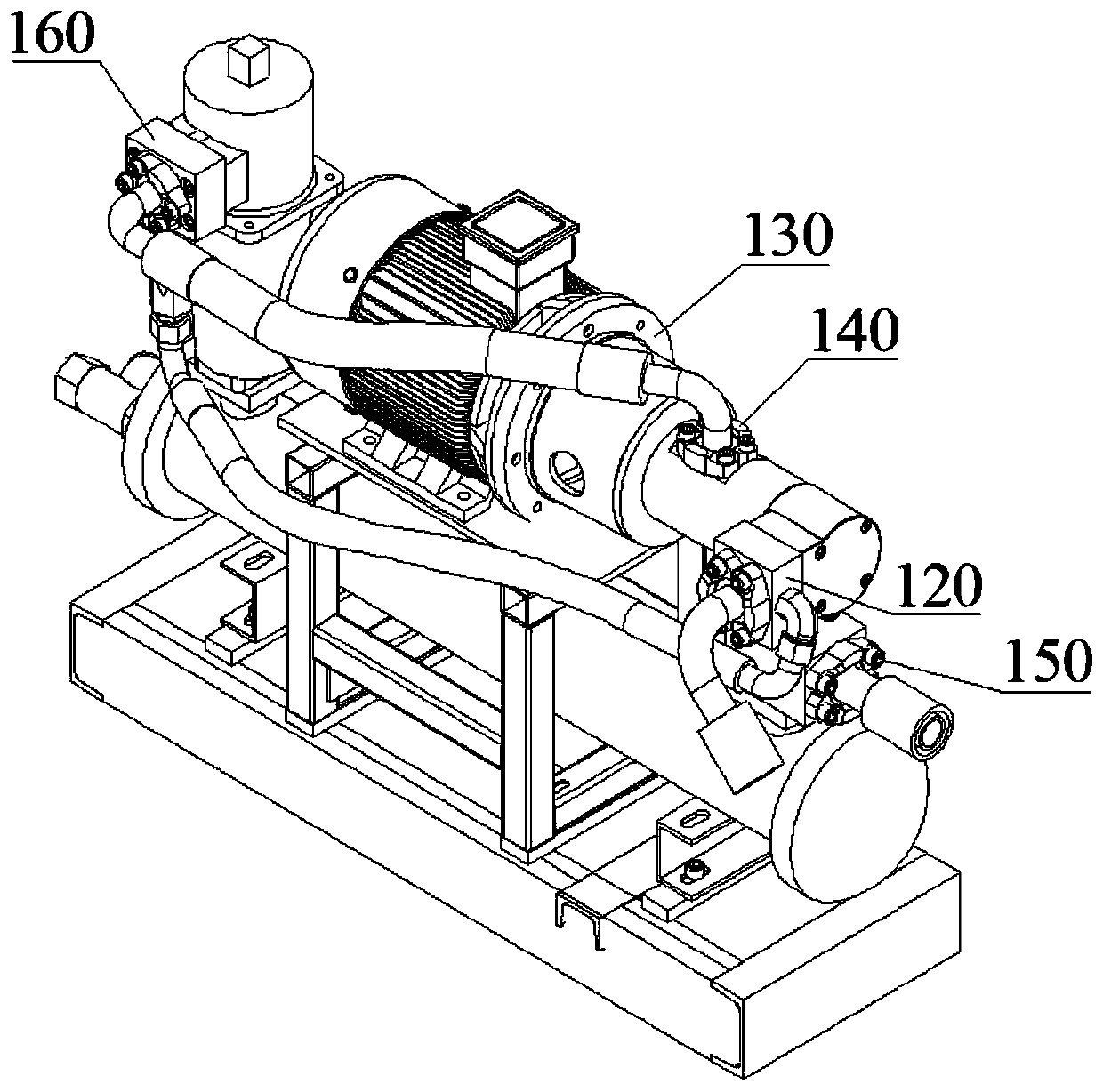 Independent cooling device of injection molding machine