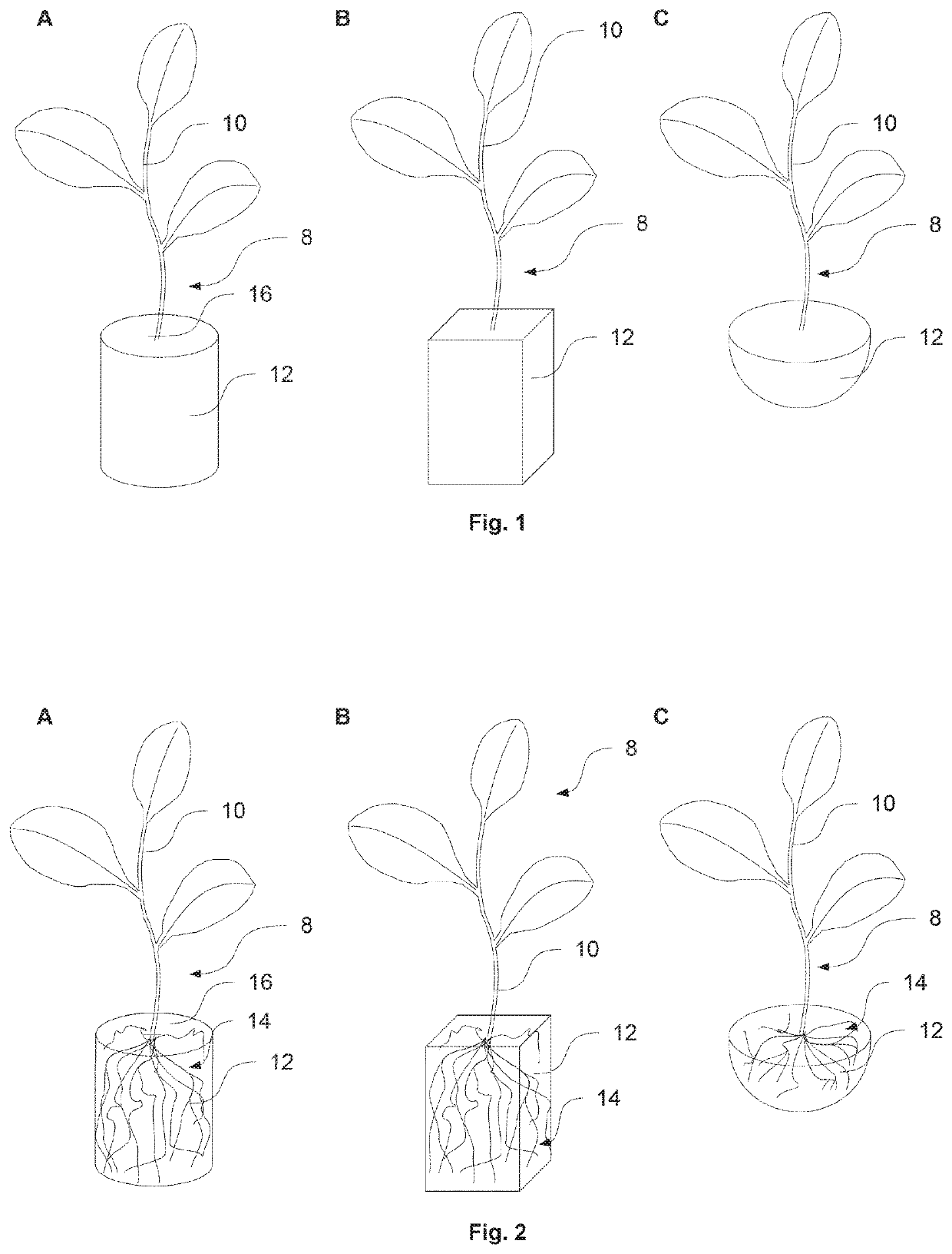 Nutrient medium for automated cultivation of plants