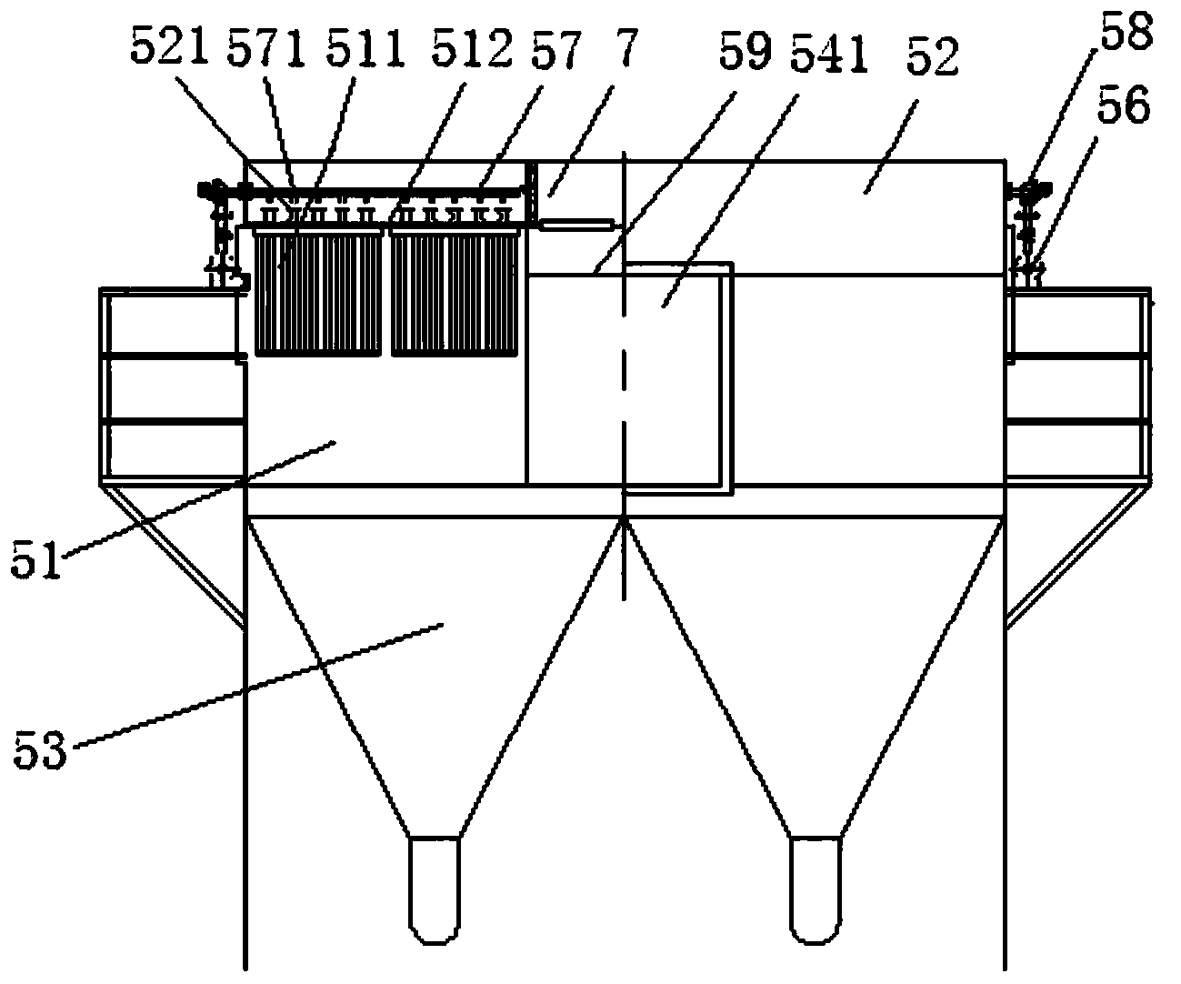 Blast furnace gas dust removal system