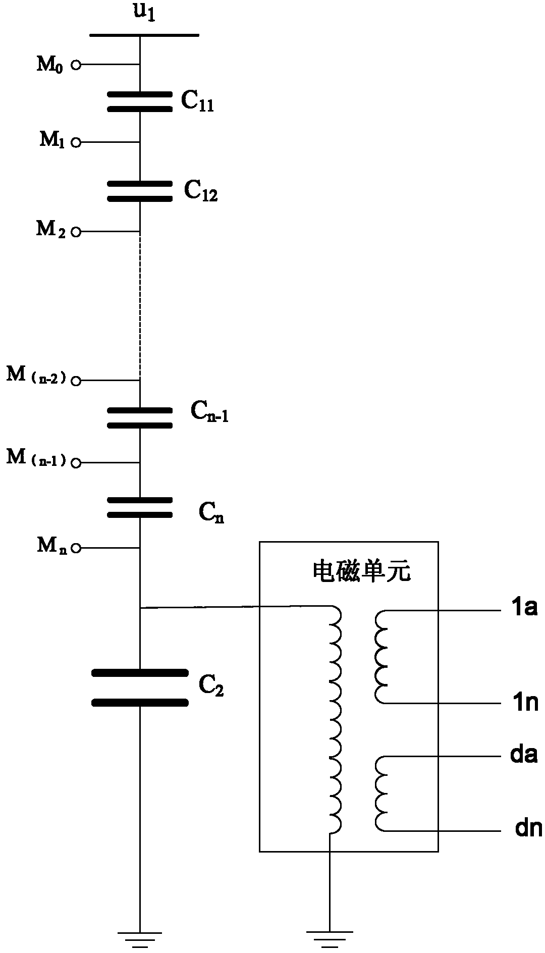 Method for fault simulation test of capacitor voltage transformer