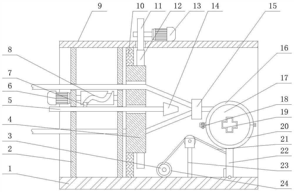 Stranding device for prestressed steel strand production and processing