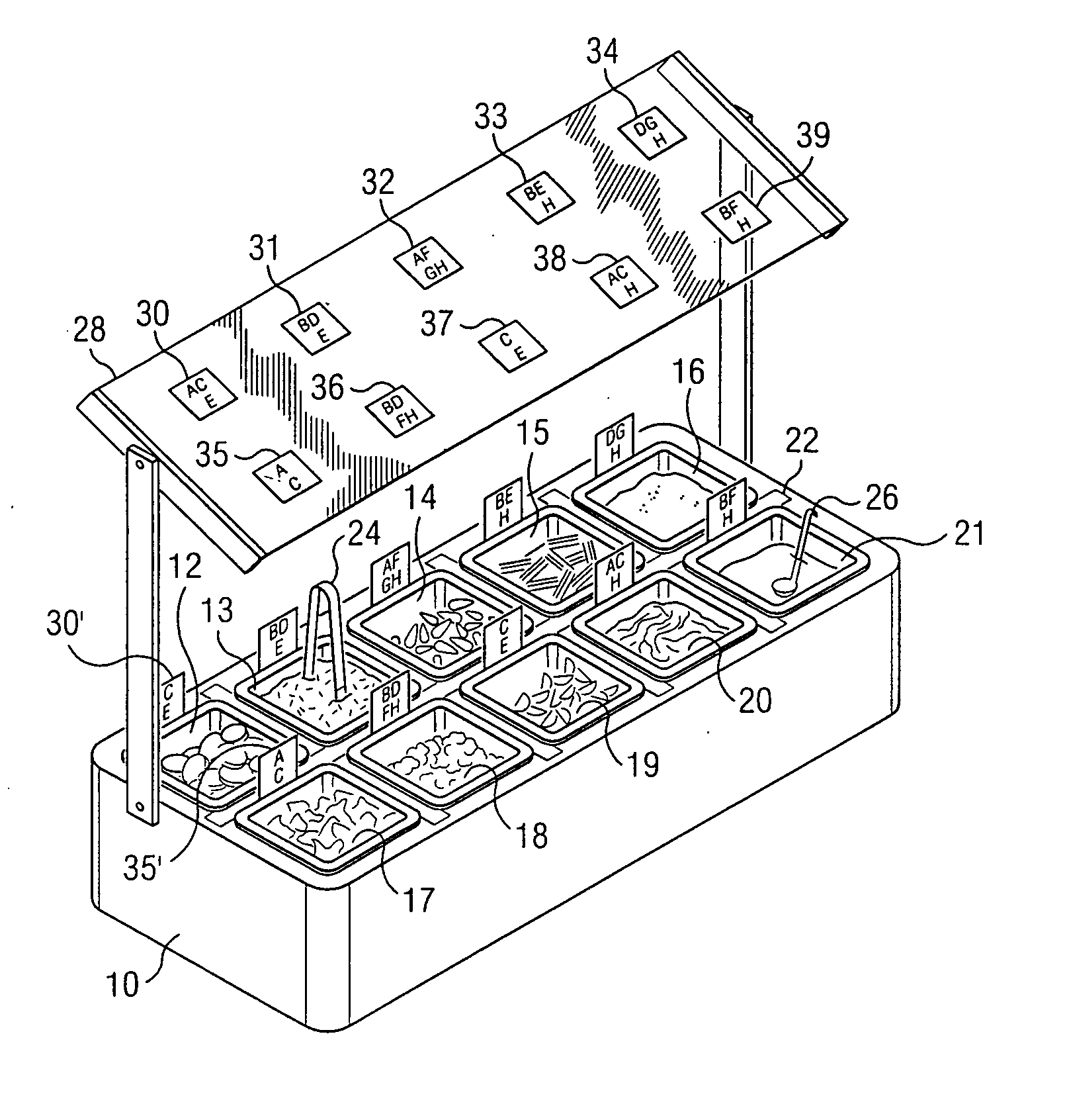 Food presentation method and system