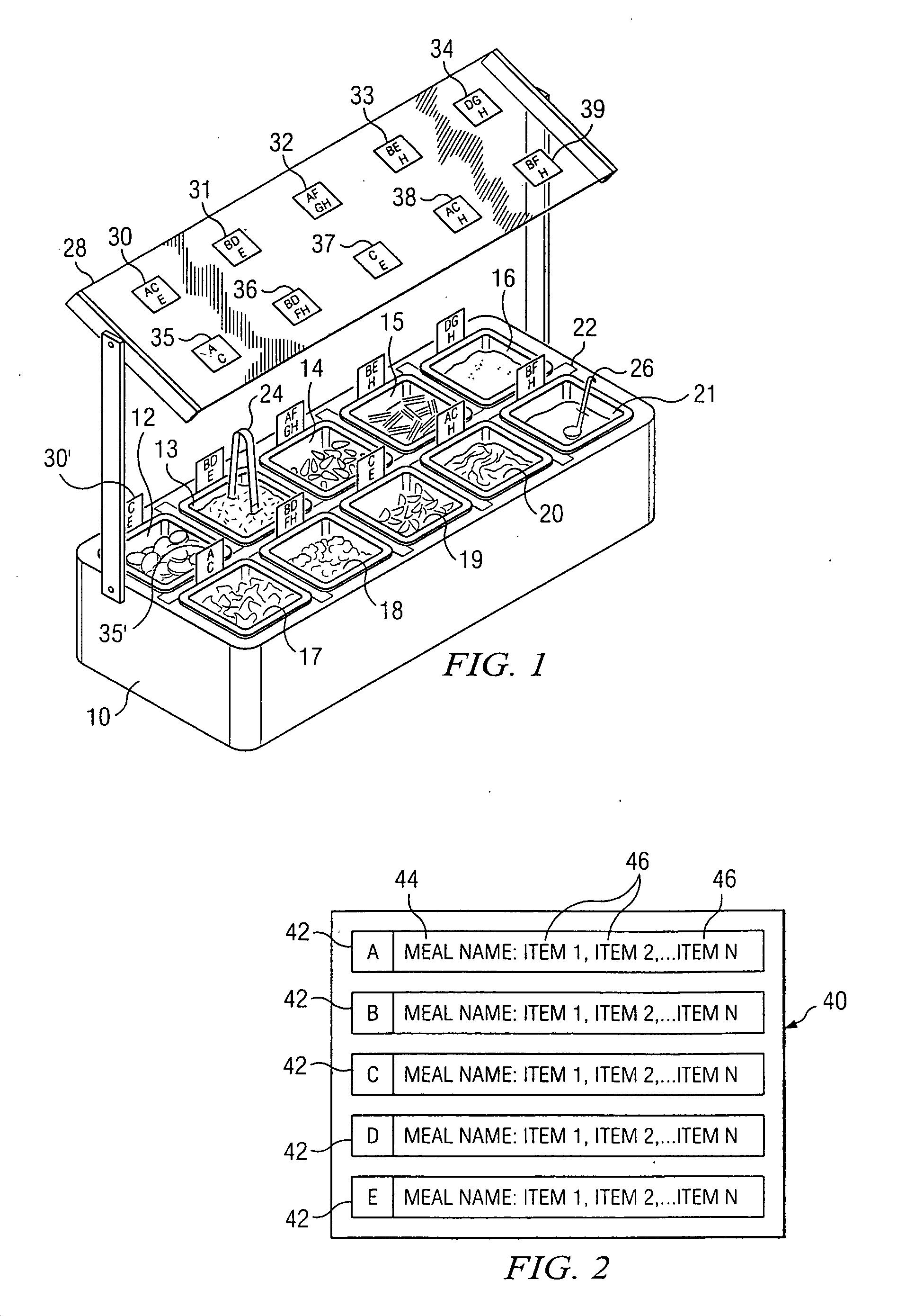 Food presentation method and system