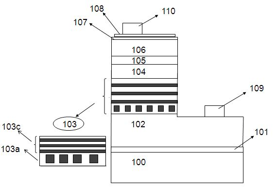 Nitride light emitting diode having composite double current spreading layer