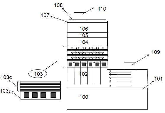 Nitride light emitting diode having composite double current spreading layer