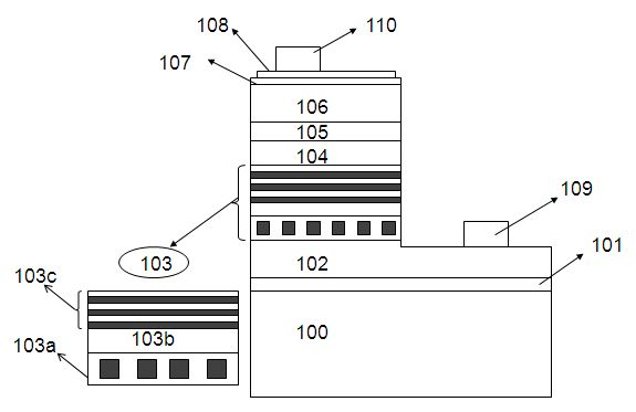 Nitride light emitting diode having composite double current spreading layer